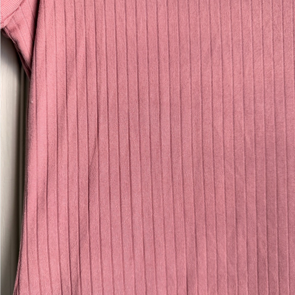 Pink Lily Blush Ribbed Midi Dress - Picture 3 of 3